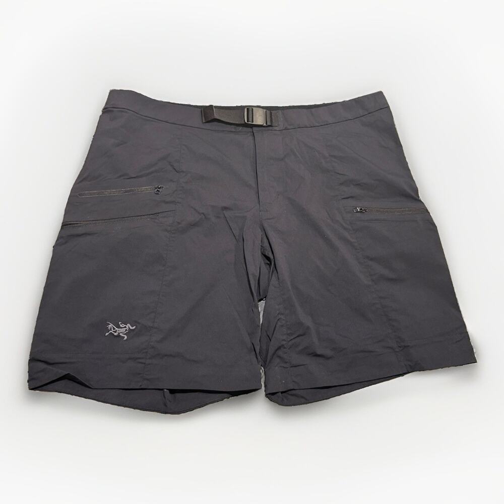 Arc'teryx Palisade Shorts Men's 38 Navy Blue Belted 9.5" Hiking Trekking